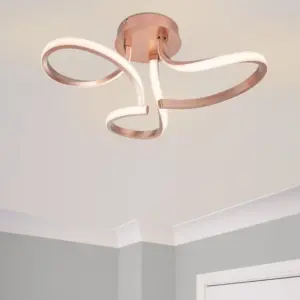 COSYLYTE Moss 3 Light Integrated LED, Curved Ceiling Light