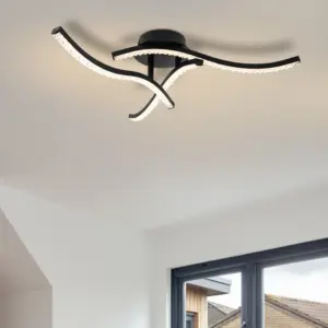 COSYLYTE Kenworth 3 Light Integrated LED  Wavy Ceiling Light