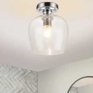 COSYLYTE Oakdale Bathroom  Bubble Glass Ceiling Light