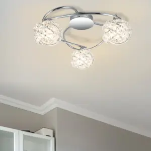 COSYLYTE Mirri 3 Light  Glass Beaded Shade Ceiling Light