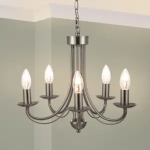 COSYLYTE Elmore 5 Light Traditional  Metal Pendant Light